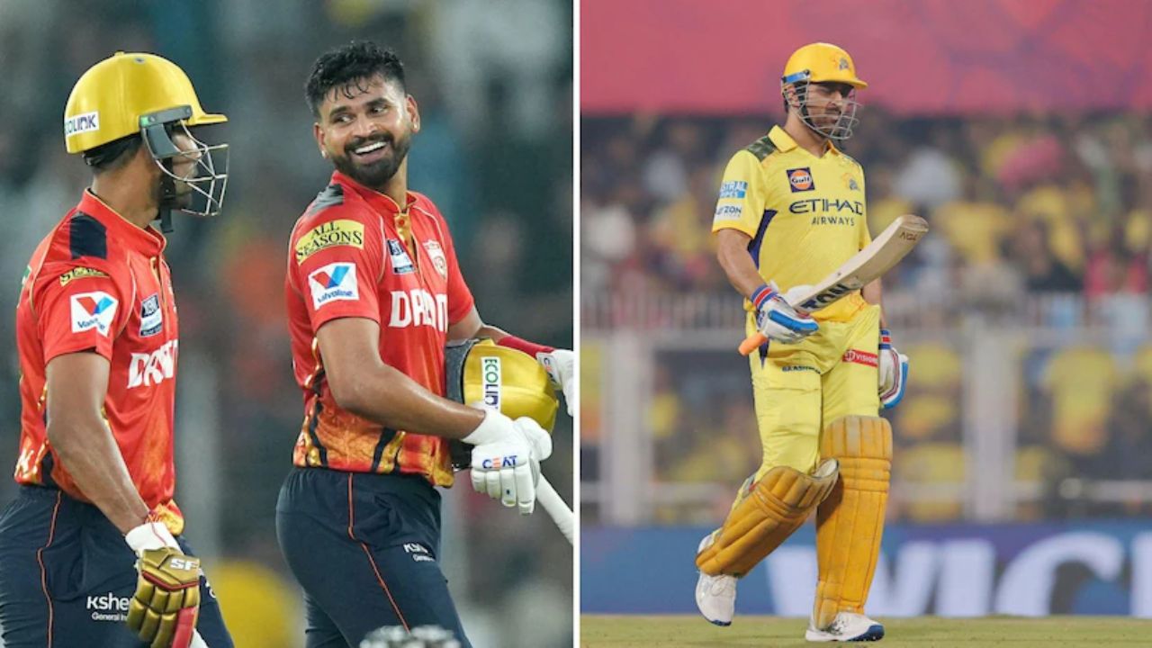 "CSK vs PBKS IPL 2025 Match 49 Preview featuring Priyansh Arya and MS Dhoni."