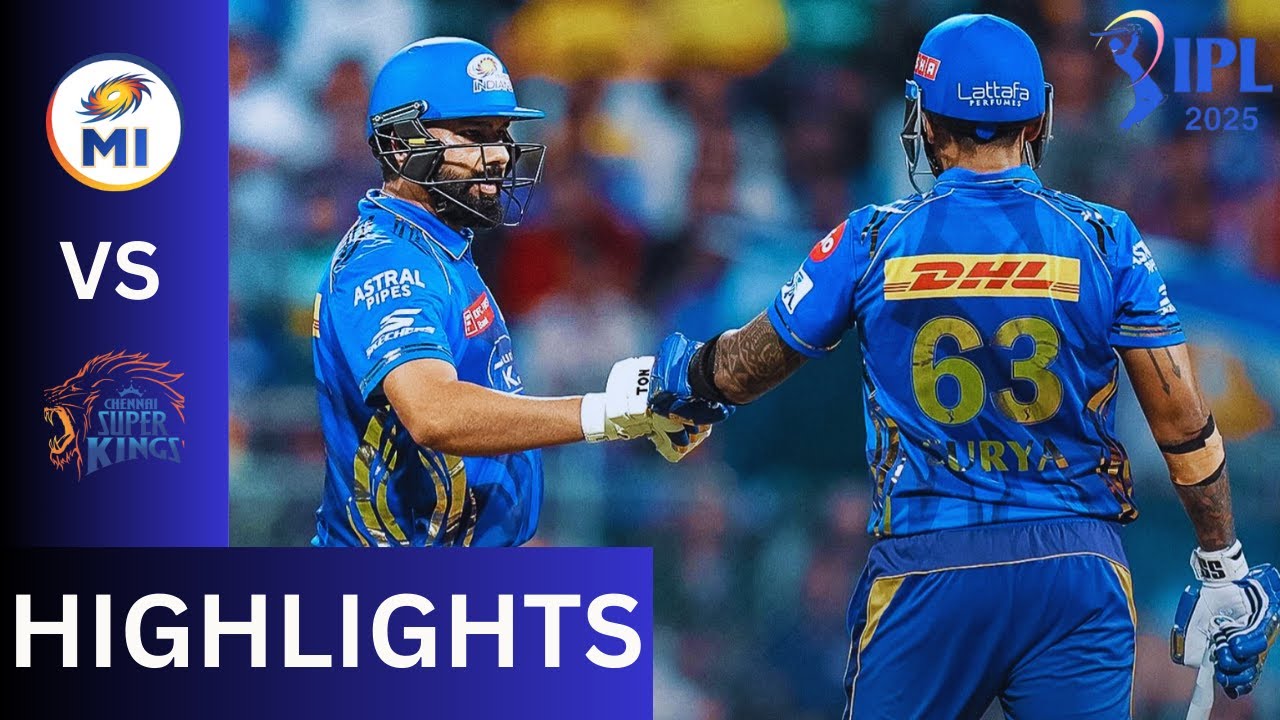 Rohit’s blazing Big 114-run stand dominates CSK in MI’s emphatic win
