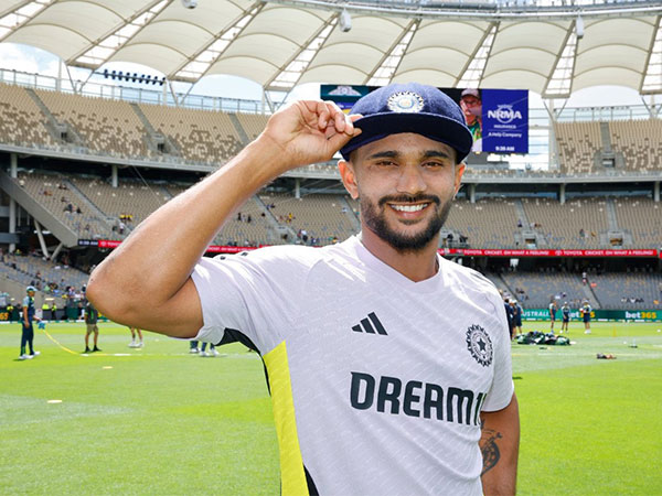 Nitish Kumar Reddy celebrates after dismissing Zak Crawley in the Lord’s Test vs England
